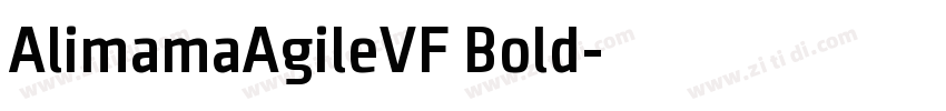 AlimamaAgileVF Bold字体转换